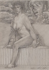 The Model # 2 -  Tin Point on Paper, Image Size 8.5" x 11.25