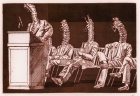 Party Debate - Etching, Image Size , 5.75" x 8.5"
