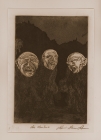 Los Abuelos - Etching, Image Size 5.75" x 8.5"